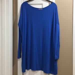 PIKO green earth Dolman Tunic Sz Small royal blue
